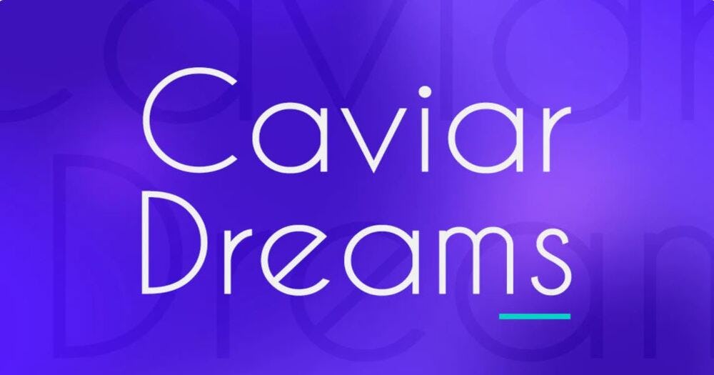 caviar dreams tipos de fuentes para titulos
