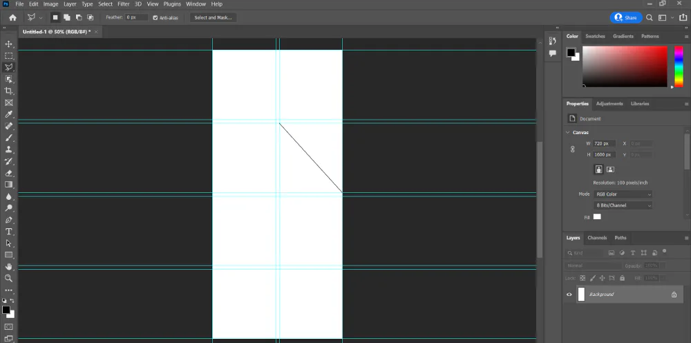 Paso 6 cómo hacer un collage en Photoshop