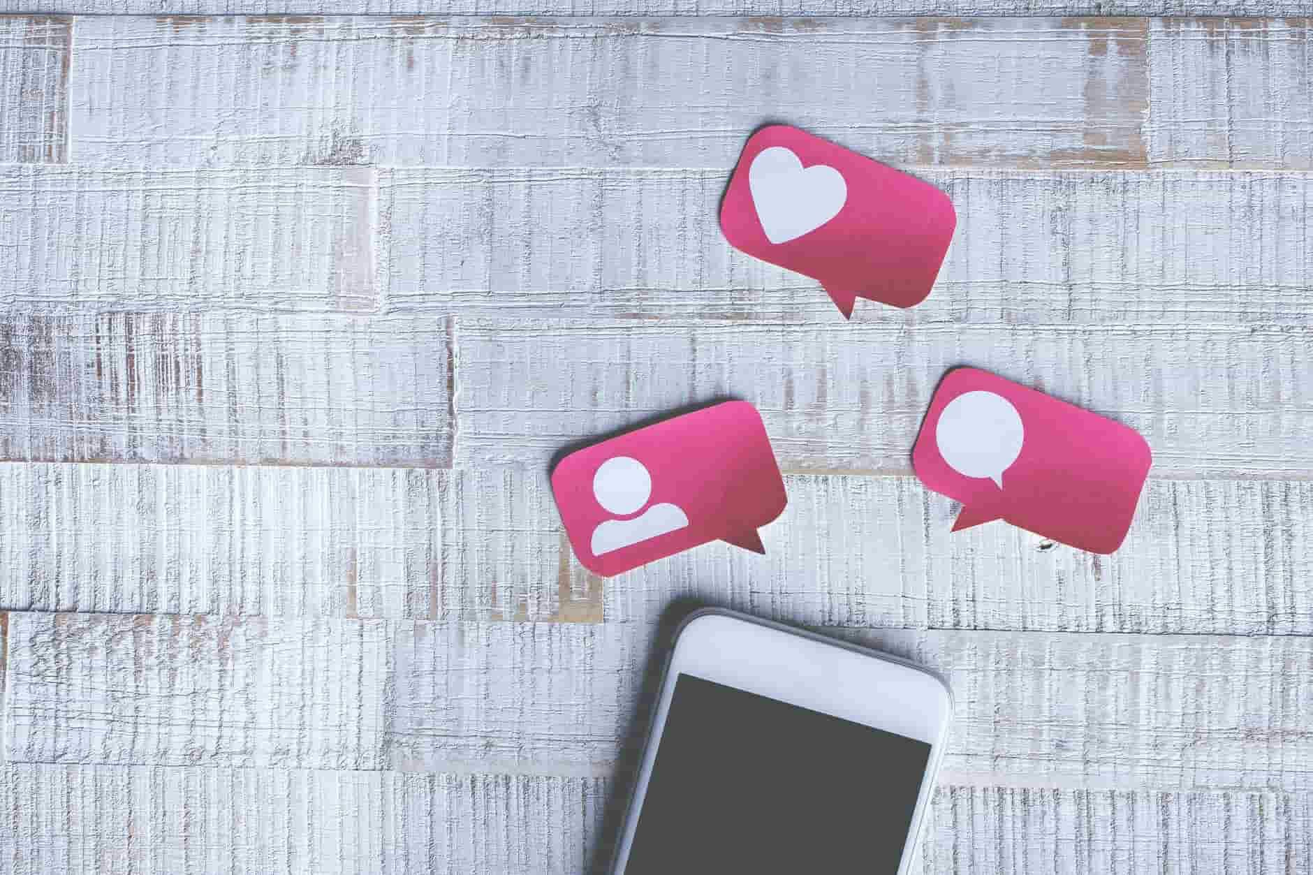 Stickers redes sociales smartphone