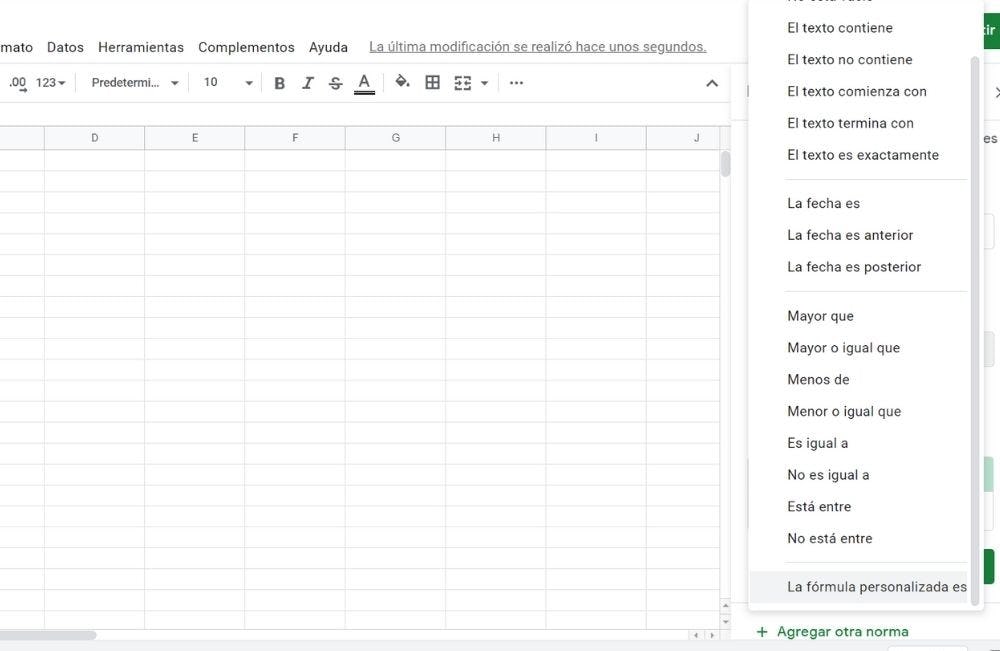 Formula personalizada