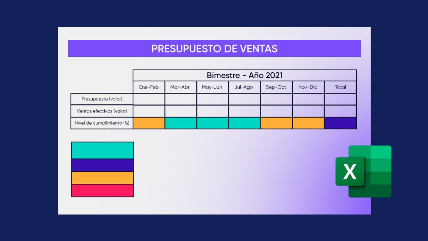 presupuesto de ventas ejemplo en excel