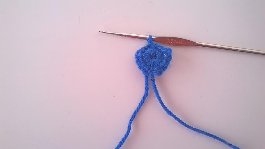 primer crochet tutorial flor