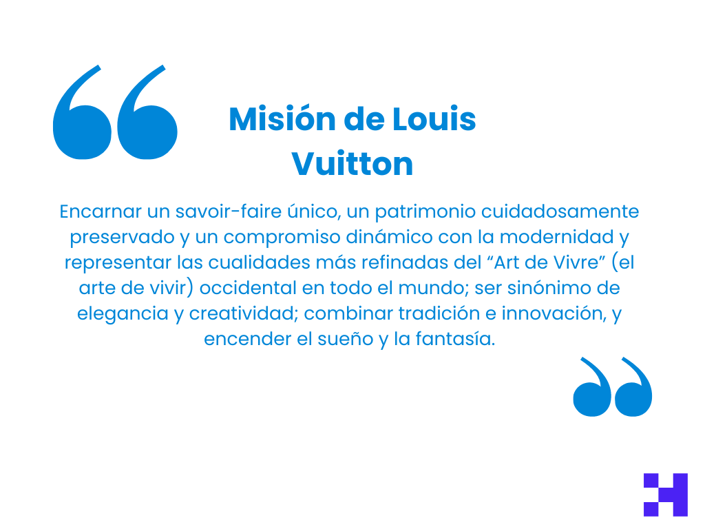 mision empresa louis vuitton