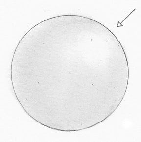 dibujar una esfera tercer paso