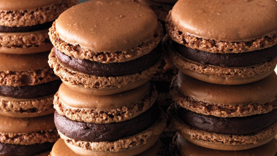 macarons de chocolate