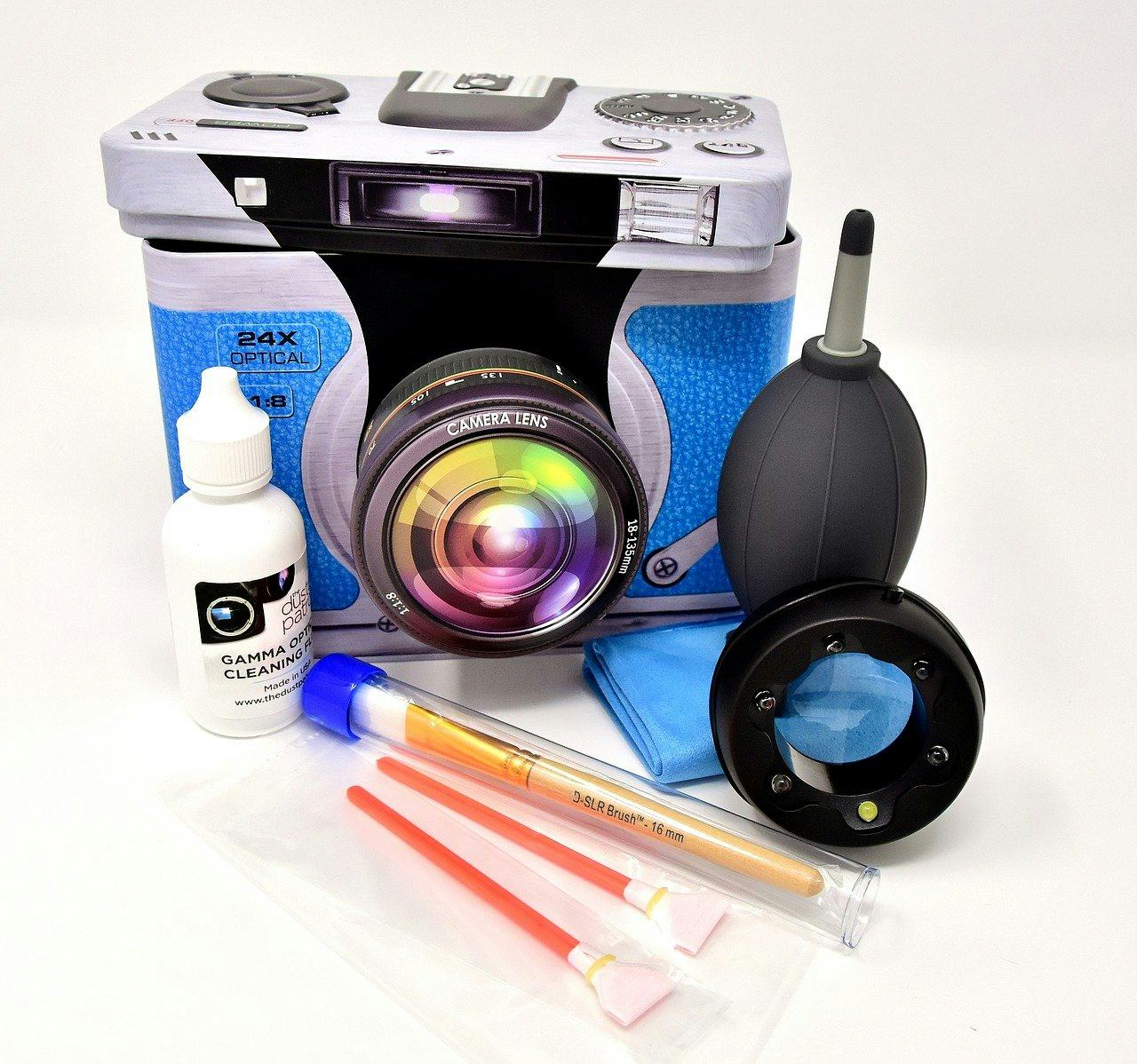 Kit limpiador de lentes – Spray limpiador profesional de lentes con paños  de microfibra – Lo mejor para lentes, cámaras y lentes – Limpia de forma