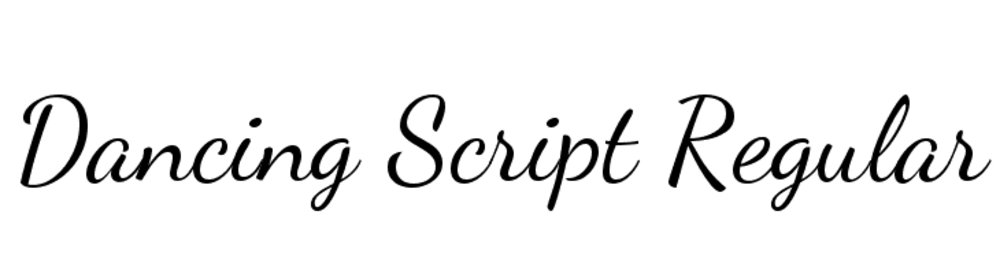 dancing script regular tipografia apuntes