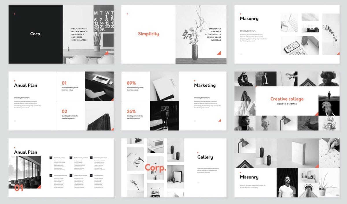 plantilla de keynote crop