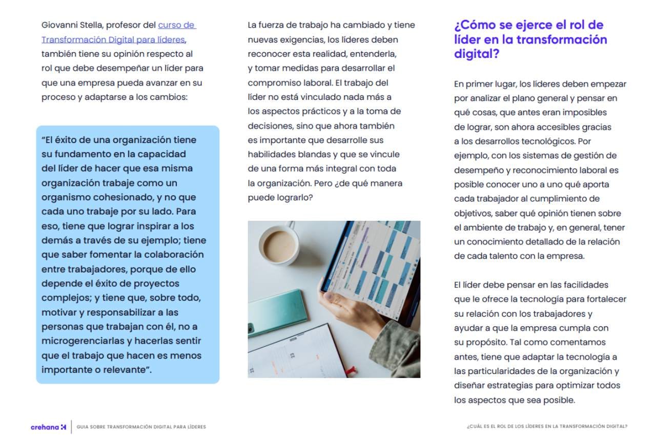 Guía de transformación digital para líderes
