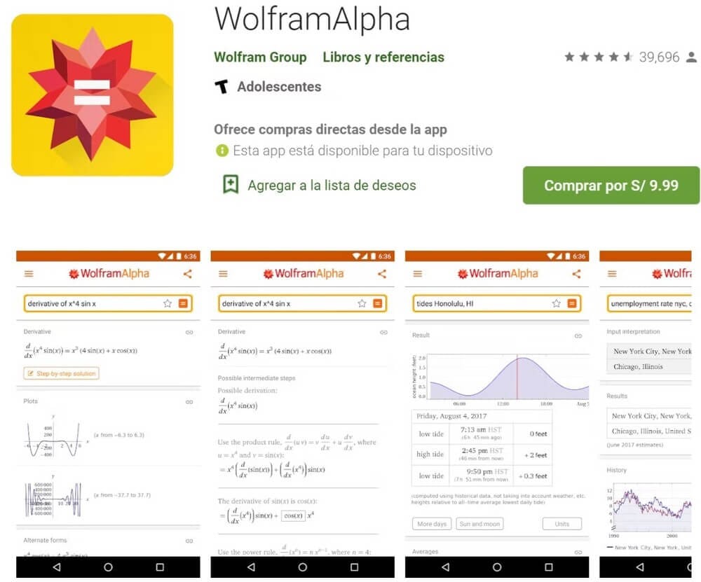aplicacion matematica