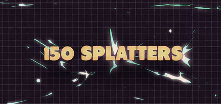 splatters after effects presets