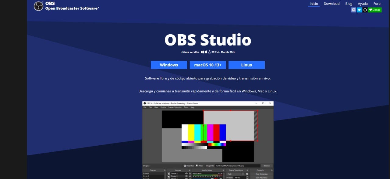 grabar pantalla en Mac con OBS Studio