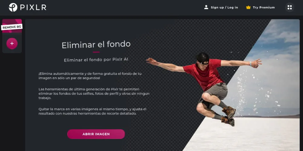 Como eliminar el fondo de una imagen con Pixlr
