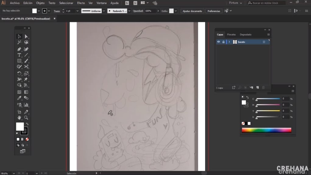 Boceto Illustrator