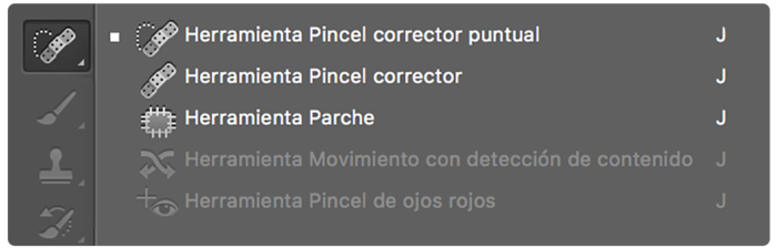 herramientas de retoque photoshop 2021