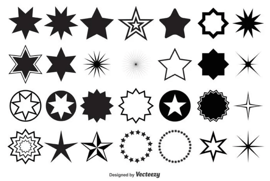 ejemplos de estrellas para bordar