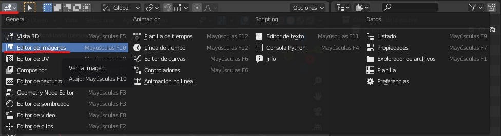 insertar imagen en blender