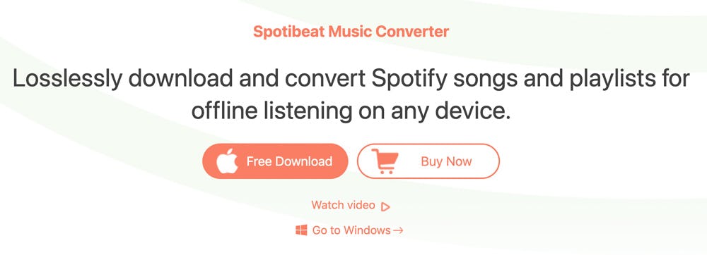 descargar listas de Spotify en Tunelf Spotibeat Music Converter