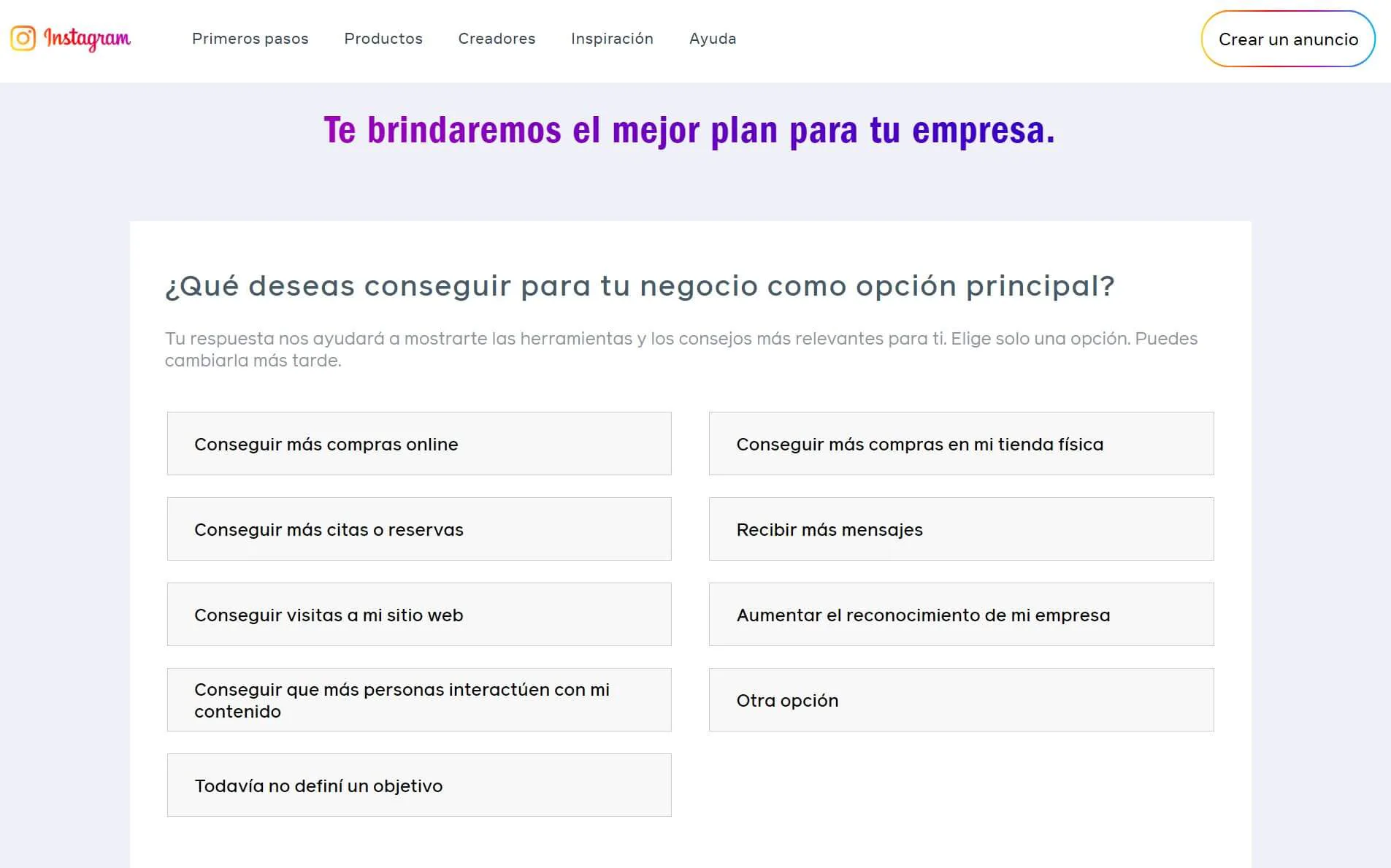 Objetivos IG Empresas