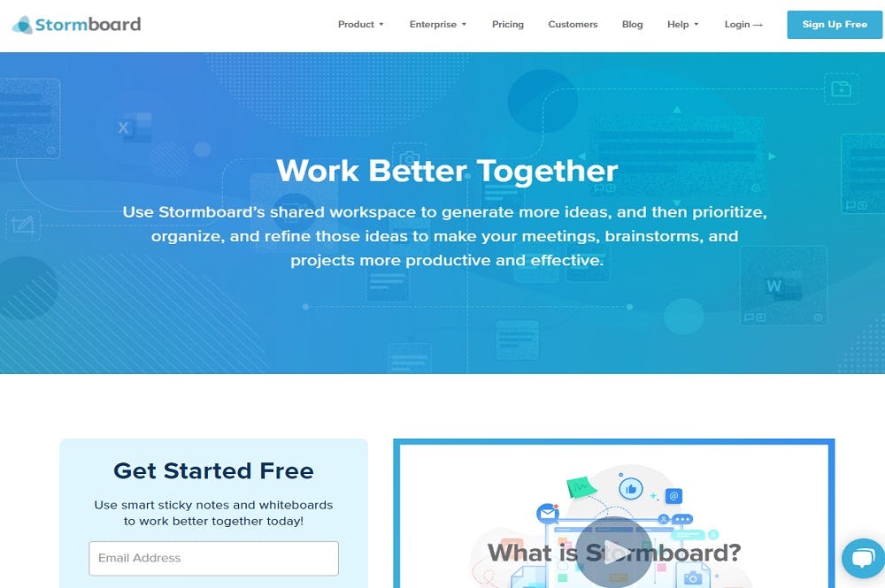 stormboard aplicación brainstorming