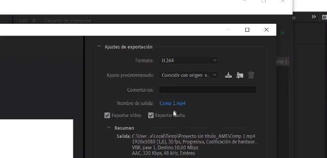 Como Guardar Mp4 En After Effects