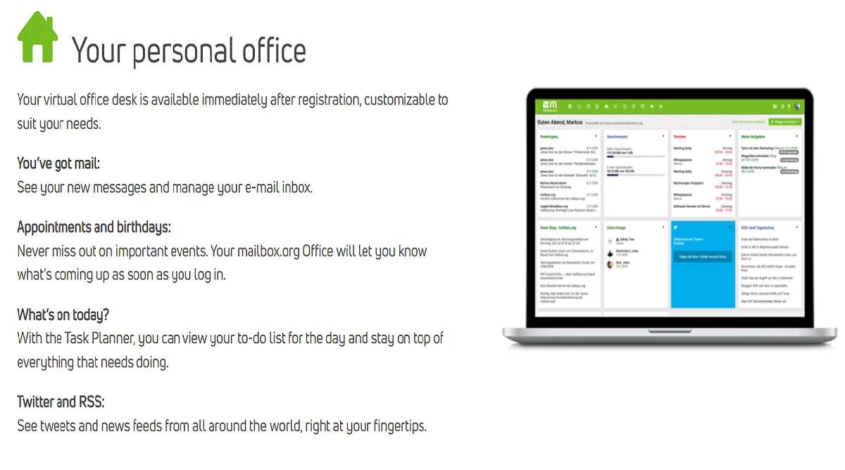 opciones a Gmail Mailbox