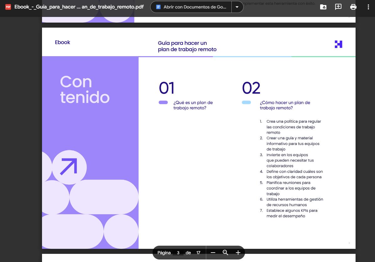 Ebook Guía para hacer un plan de trabajo remoto