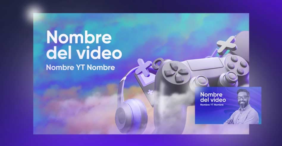 Plantilla miniaturas para YouTube