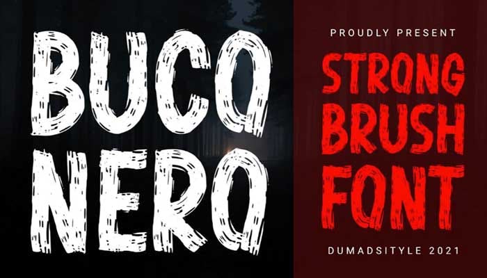 Buco Nero tipografías