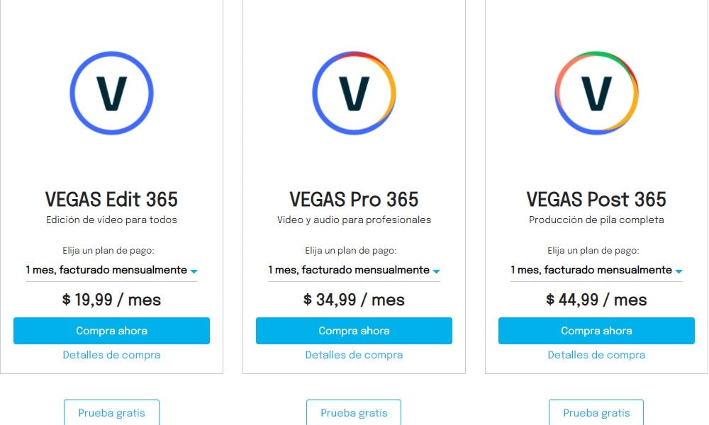 Planes de Sony Vega para saber como hacer una intro para Youtube en PC