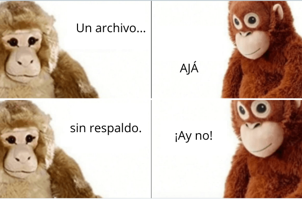 Restore user data meme Lupe - Backup