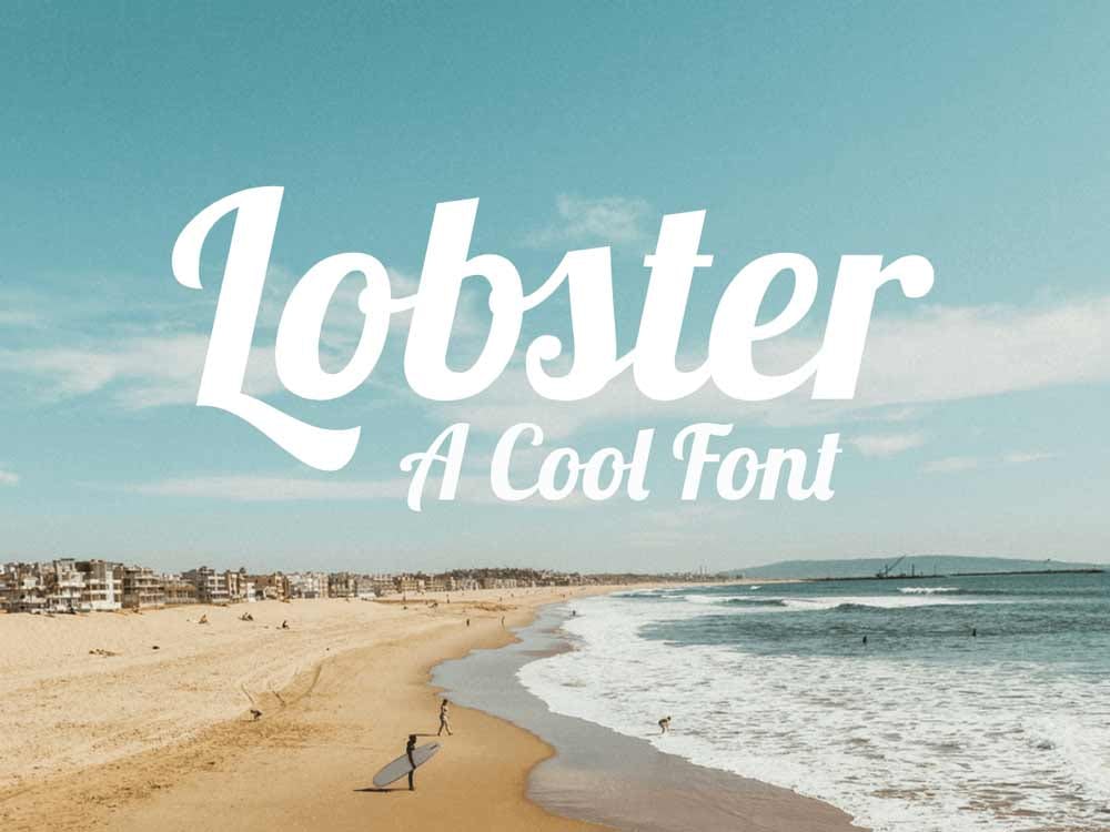 Lobster font