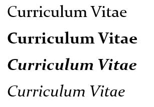 tipo de letra Constantia