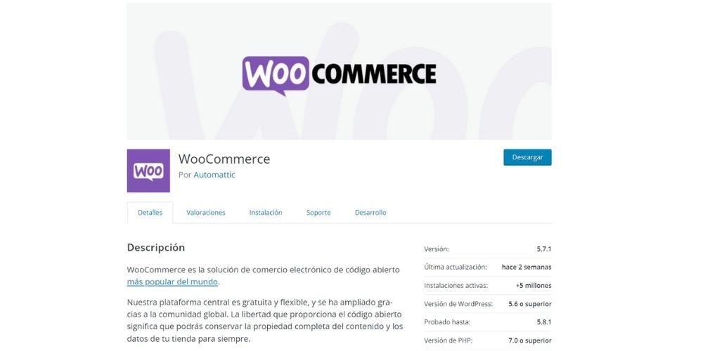  WooCommerce para WordPress