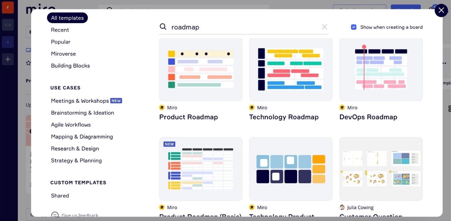 plantillas de roadmap