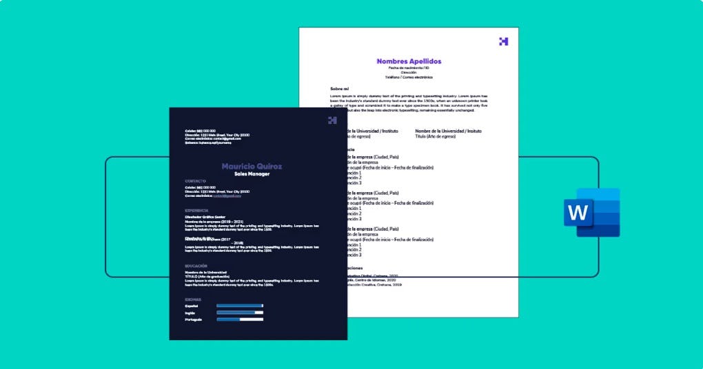 Formatos para currículum sencillos en Word