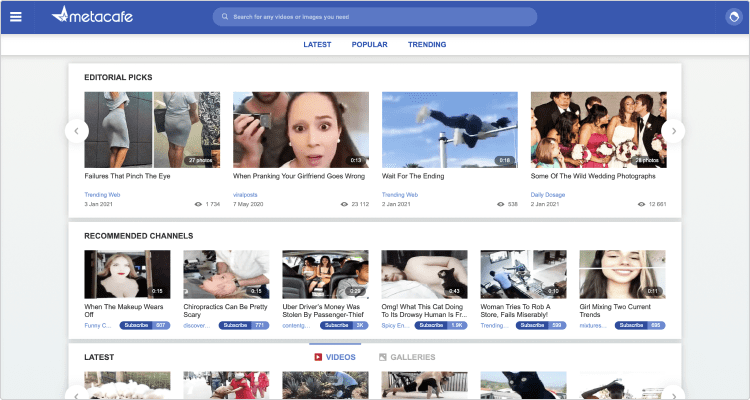 metacafe plataformas videos