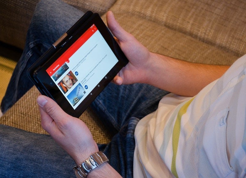 Formato para video de YouTube en tablets