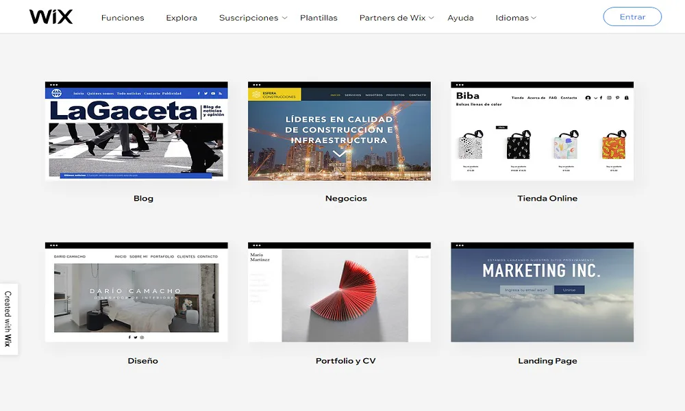 Wix alternativa a Wordpress