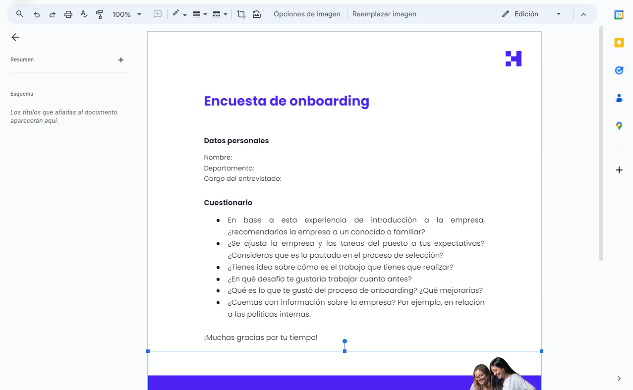 Encuesta de onboarding por Crehana