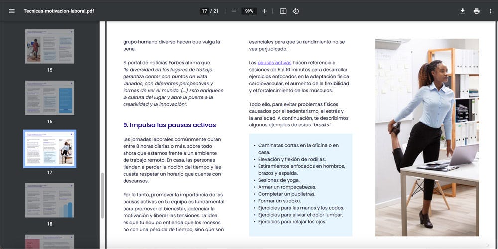 ebook sobre técnicas de motivación laboral