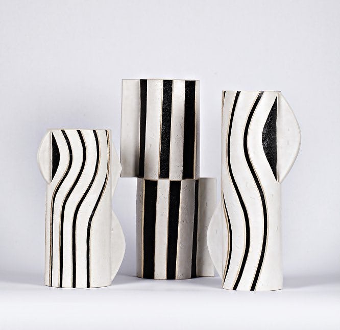 jarrones-ceramica-negro-blanco