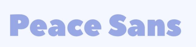 Peace Sans Font