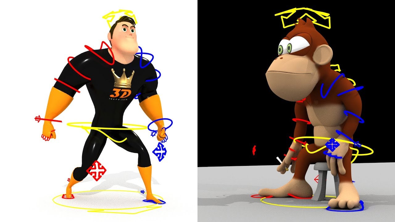 ejemplo de Rigging 3D