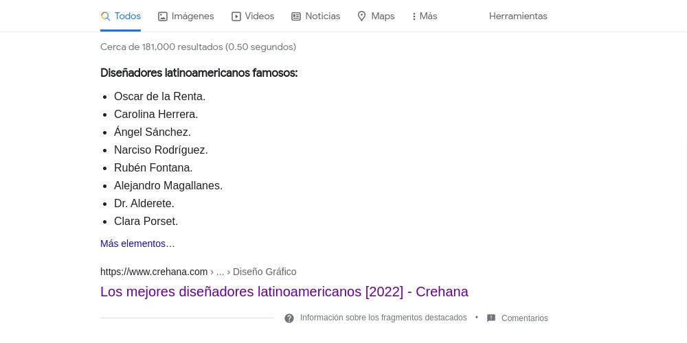 Resultados enriquecidos y featured snippets
