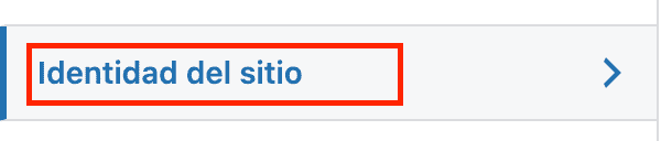 identidad de sitio wordpress