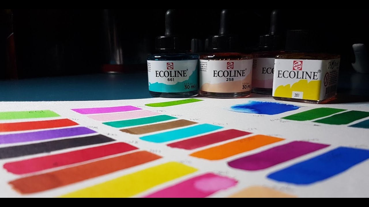 Acuarelas líquidas ecoline