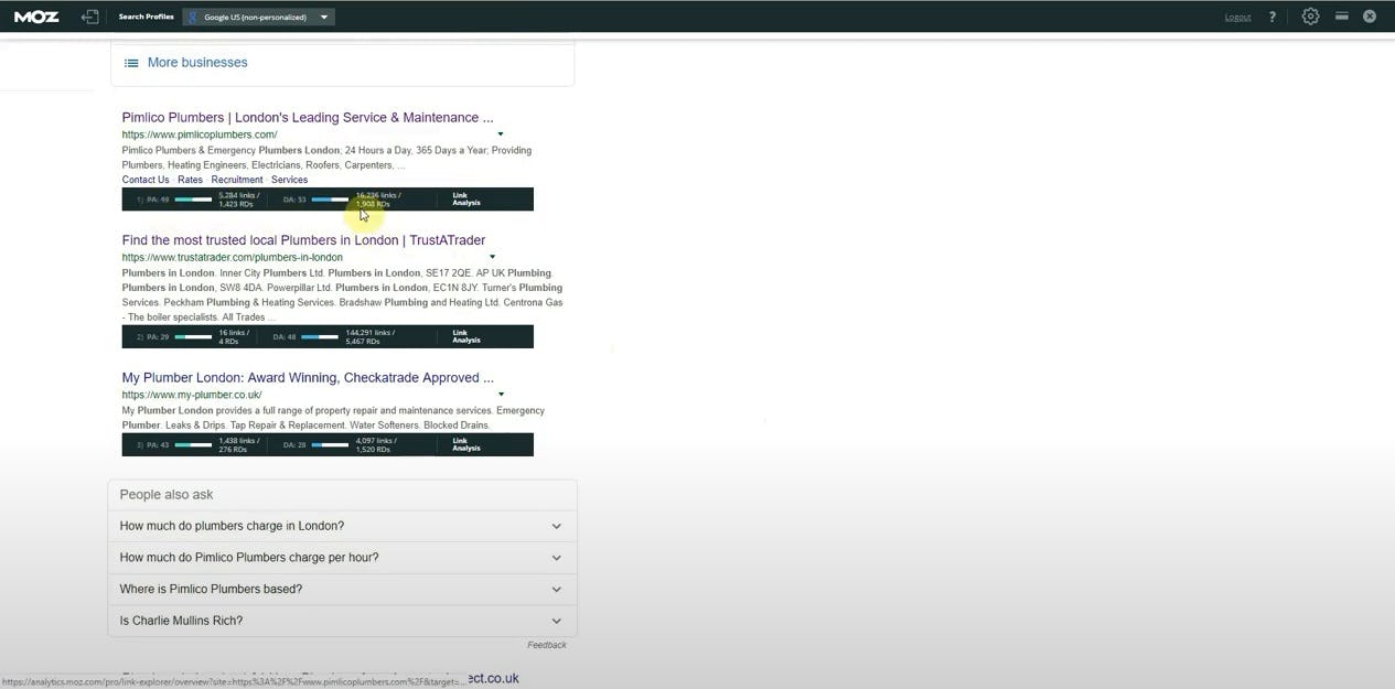 Moz domain authority