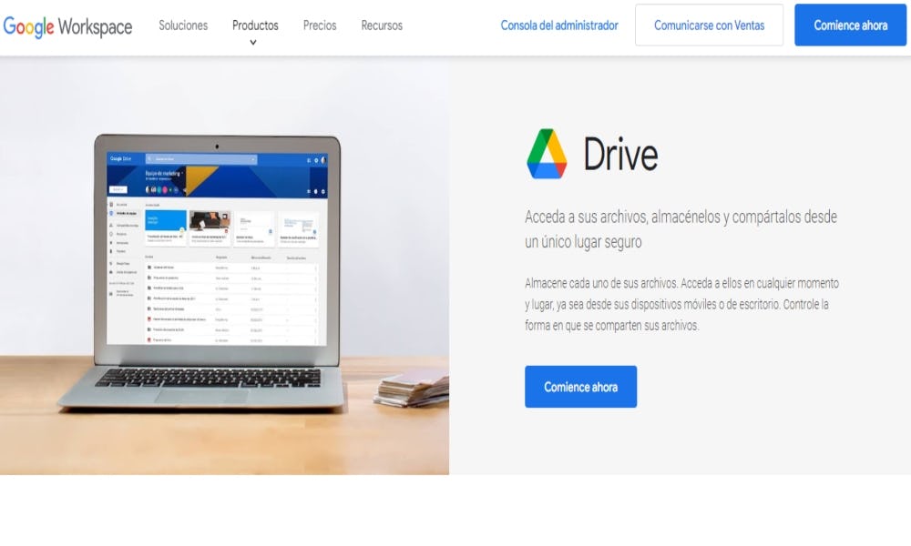 Google Drive posicionado en lo más alto de la clasificación de softwares de productividad