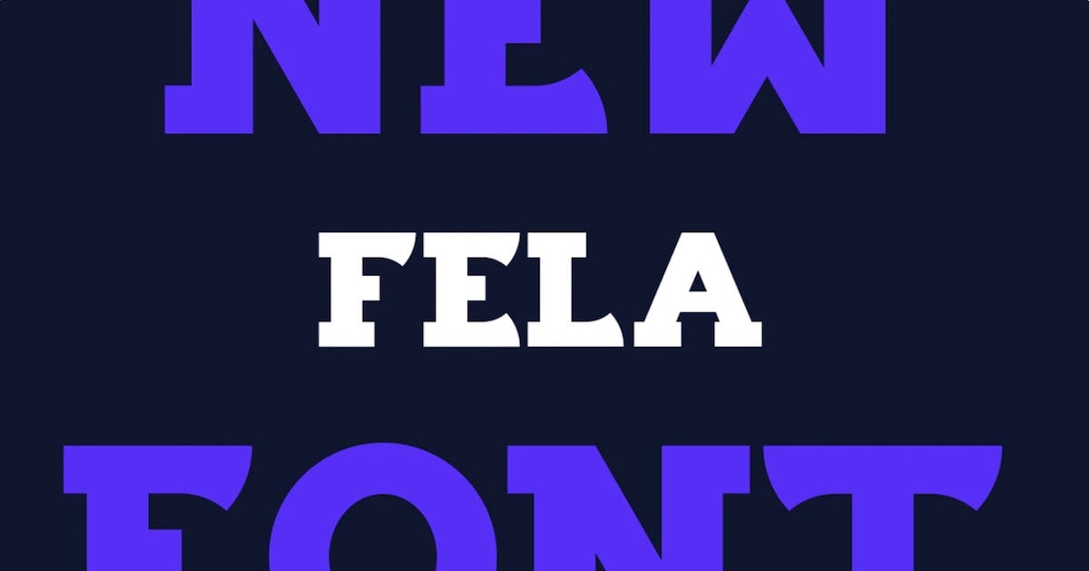 fela font fuentes de letras para infografías
